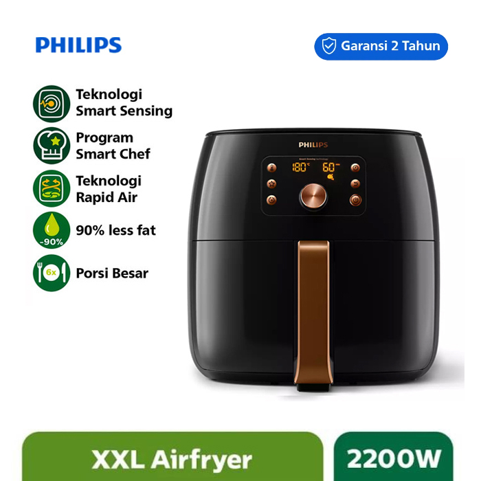 Philips Premium Airfryer XXL - HD9860/90 Hitam